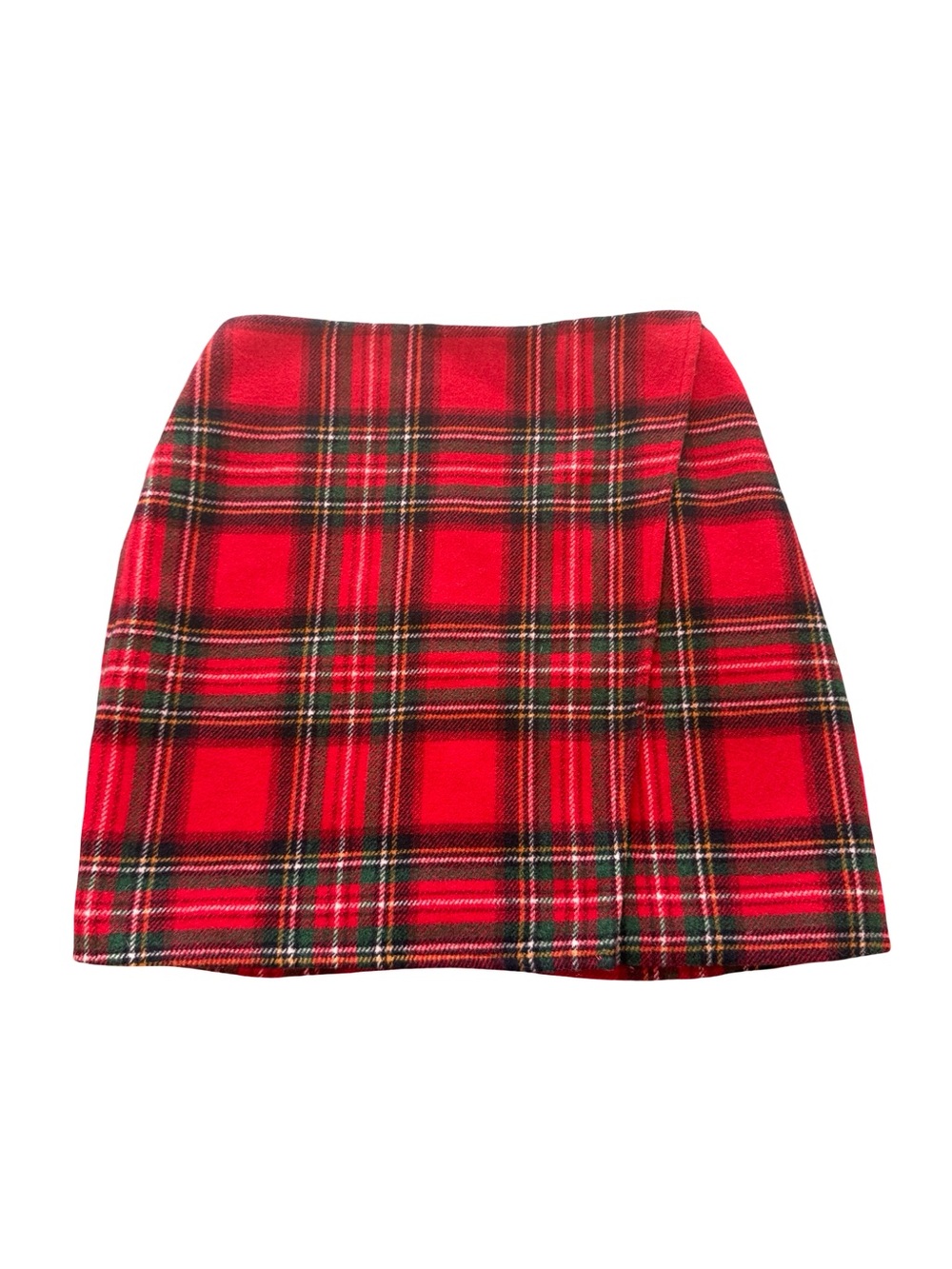 Hollister Wool Blend Tartan Plaid Mini Skirt XS